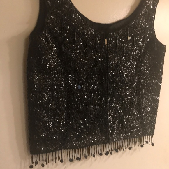 Evening Top with intricate sequence/beads - Picture 3 of 6